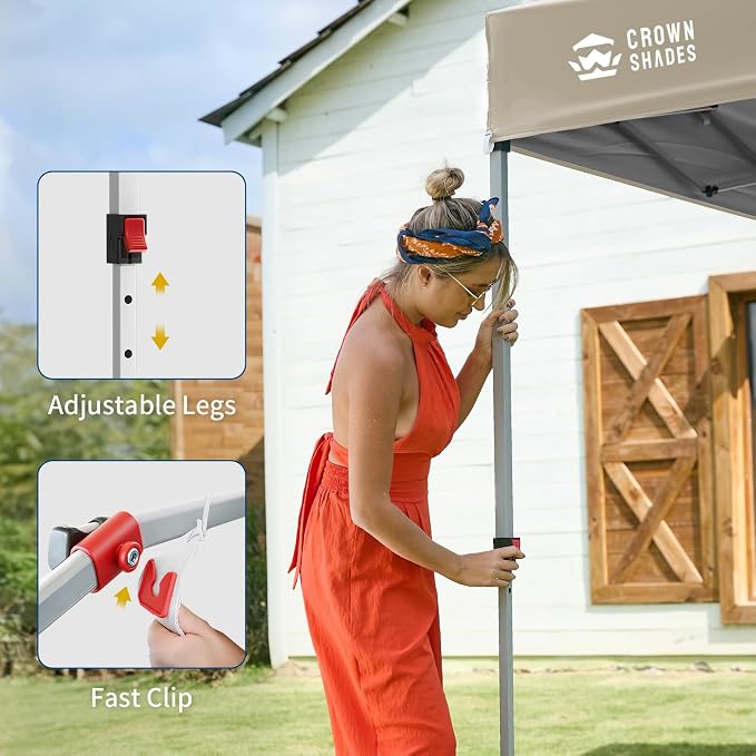 CROWN SHADES 12x12 Pop Up Canopy Tent Instant Commercial - Image 4