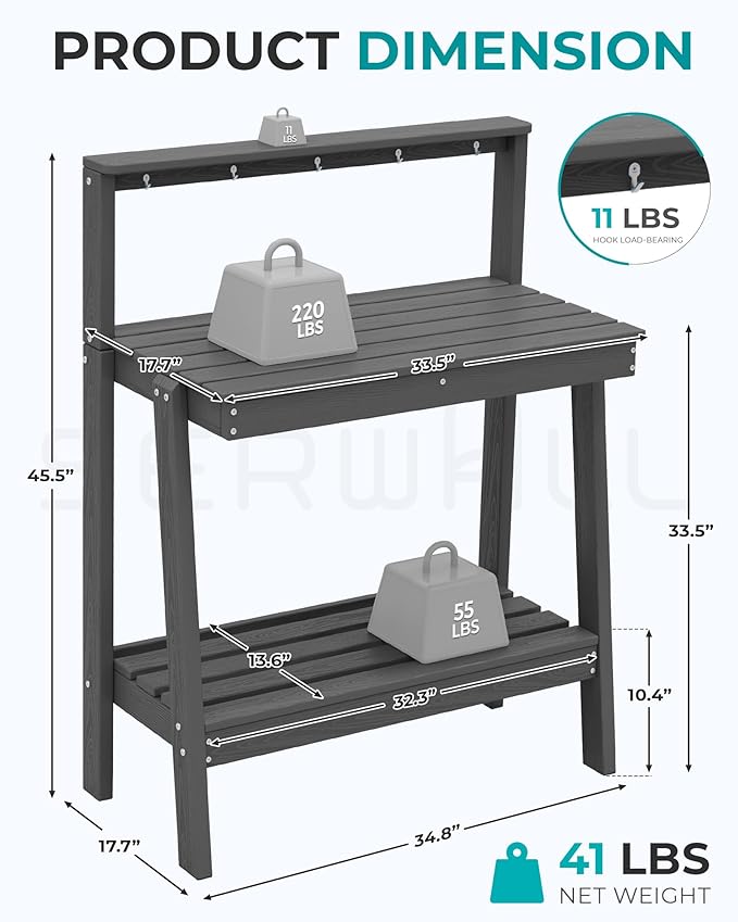 SERWALL Potting Bench Outdoor - Image 2