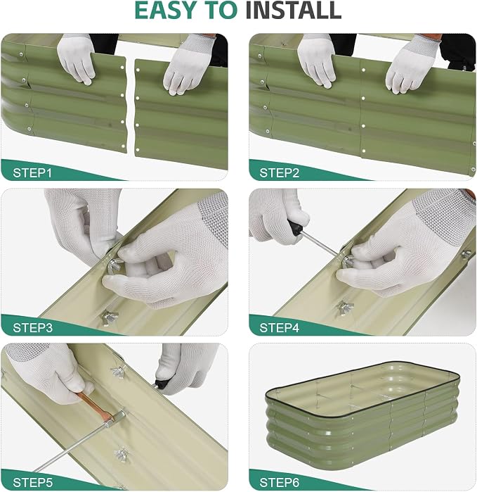 3 in 1 Galvanized Raised Garden Bed - Image 8