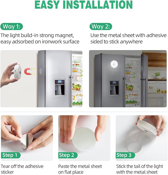 3 Colors Temperatures LED Closet Light Motion Sensor Step Light Compatible - Image 6