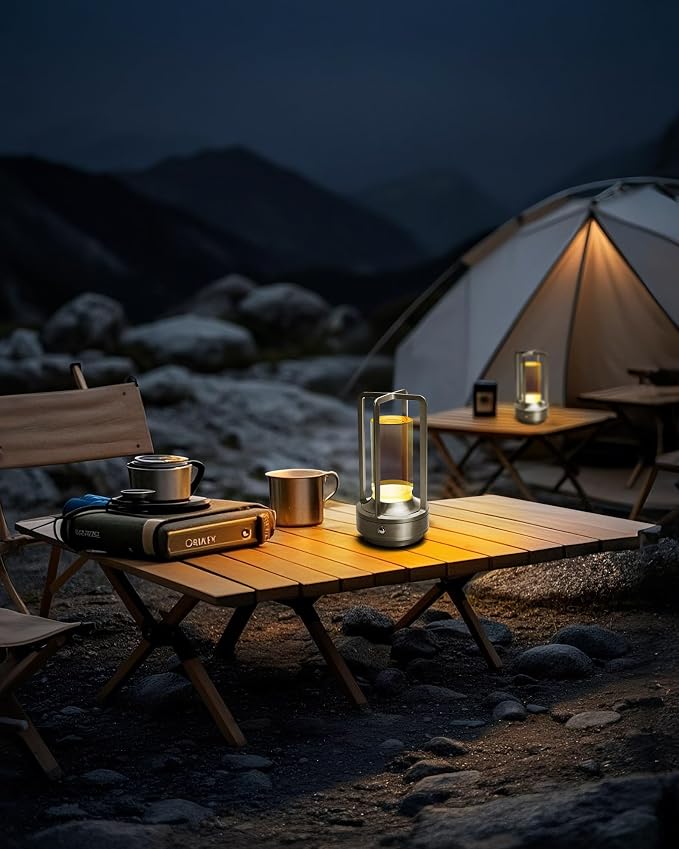 Set of 2 Cordless Table Lamps, LED Rechargeable Battery Operated Desk Lamps - Image 3