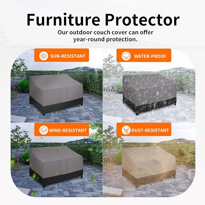 Easy-Going Waterproof Outdoor Loveseat Cover - Image 5