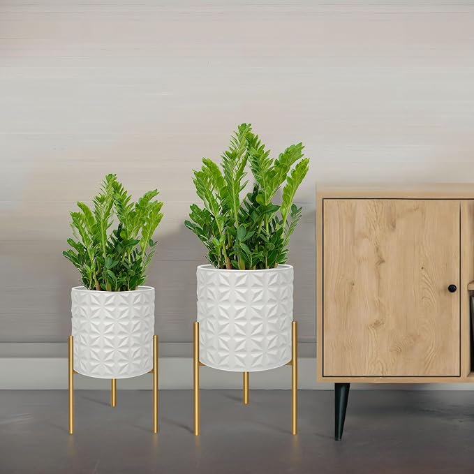 ARNIS Modern Planter Pots, Decorative Planters, Metal Pots - Image 6