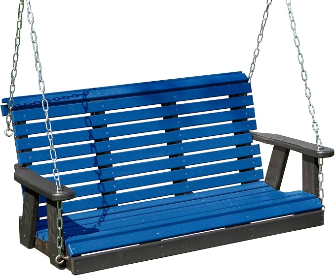 Poly Lumber Wood 4FT Porch Swing Amish Craftsmandship Made in USA HDPE by Unknown