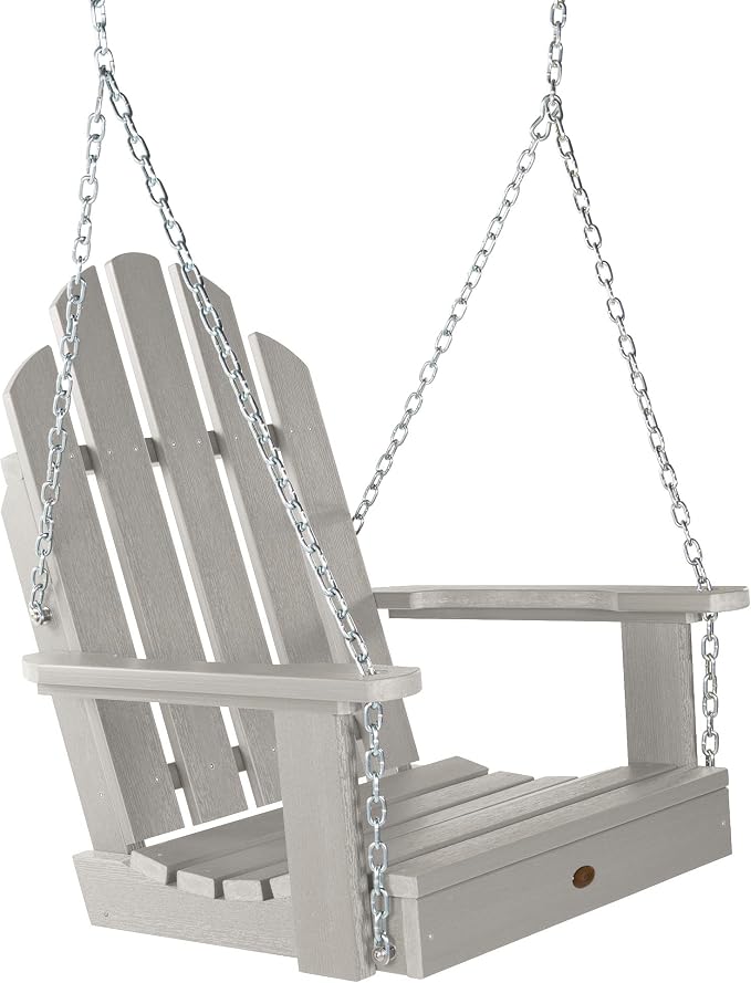 Highwood Classic Westport Adirondack Single Seat 1-Person Porch Swing, Harbor by highwood