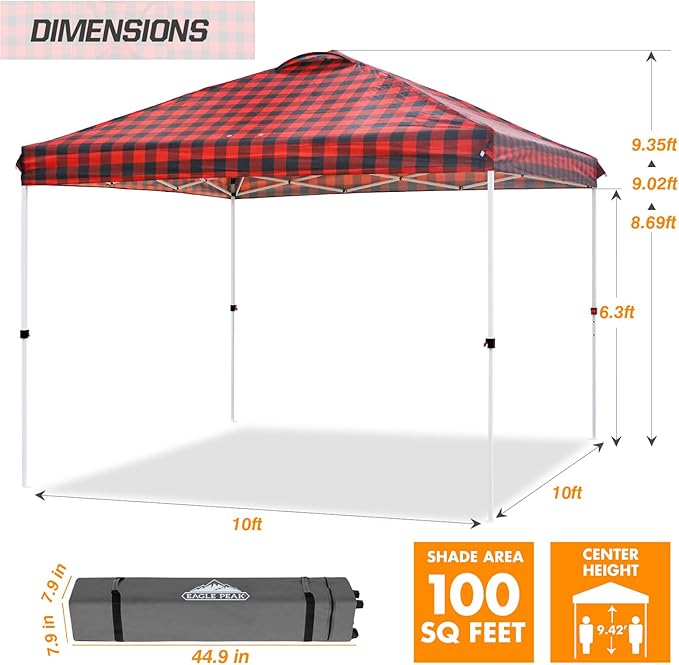 EAGLE PEAK Pop Up Canopy Tent - Image 3