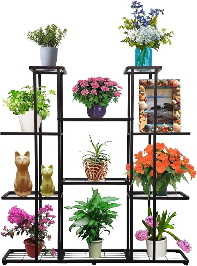 MTB Garden 4 Tier 11 Potted Metal Large Plant Stand - Image 7