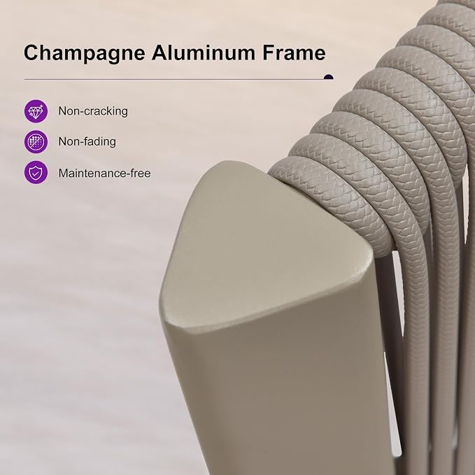 PURPLE LEAF Bar Stool Set of 2 Patio Bar Chairs - Image 4