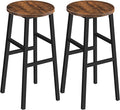 Bar Stools, 28 Inch Kitchen Breakfast Bar Chairs, Industrial Bar Stools by MAHANCRIS