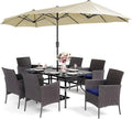 PHI VILLA 7 Piece Outdoor Dining Set by PHIVILLAThepioneerofcomfortablehouseholdsupplies