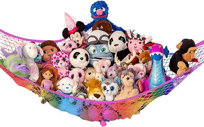 Lilly's Love Stuffed Animal Hammock | Corner Hanging Organizer, Toy Storage by LillysLove