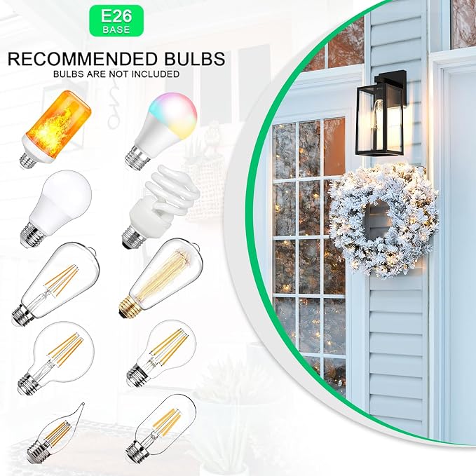 MAXvolador Outdoor Wall Lantern, Exterior Waterproof Wall Sconce Light Fixture - Image 6