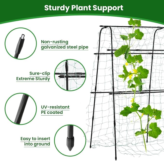 Garden Trellis for Climbing Plants Outdoor, 5.3x5.3ft Garden Trellis Climbing - Image 4
