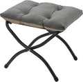 15" Folding Ottoman, Foldable Footrest Stool, Portable Small Foot Stool by MordchilHF