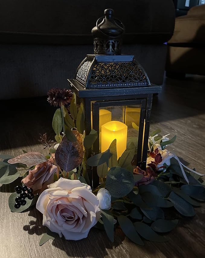 NEEDOMO Large Candle Lanterns Decorative Indoor, 14.4" Outdoor Lantern - Image 2