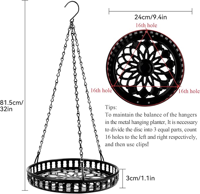 Plant Hanger Indoor Outdoor 2 Pack, Hanging Planter - Image 3