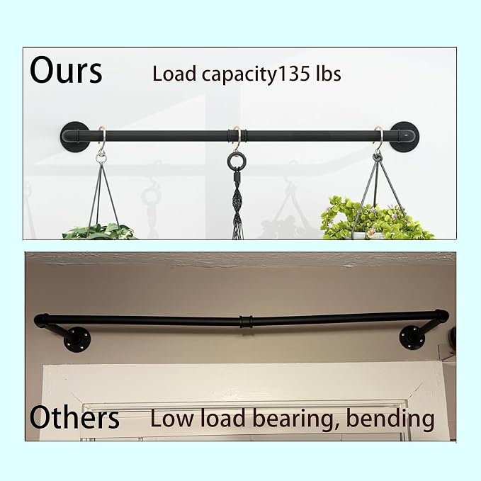 Hanging Planters for Indoor Plants, Window Plant Shelves, Plant Hanging Rod - Image 7