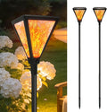Upgraded Extra-Tall Solar Lights Outdoor, 2 Pack Flickering Flame Solar Torch by SANJICHA