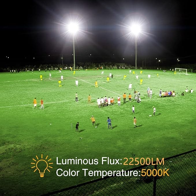 200W LED Flood Light 2 Pack, 22500lm Super Bright Security Lights, IP66 - Image 3