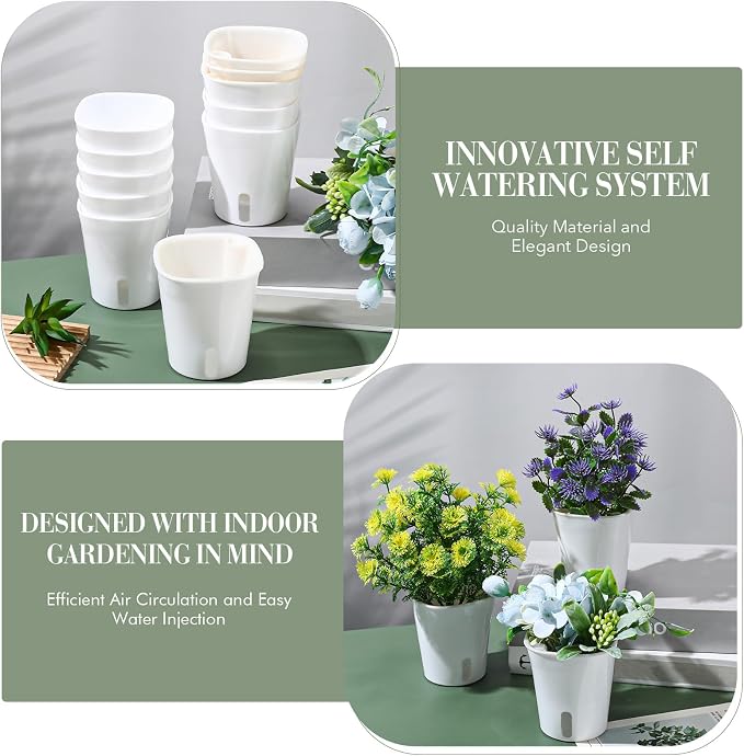50 Pcs 3 Inch Self Watering Pots Self Watering Planters - Image 2