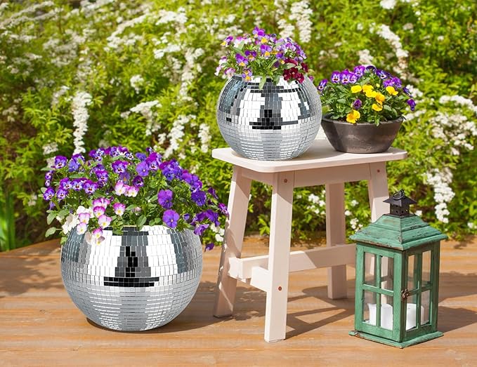 Disco Ball Planter, Disco Ball Plant Hanger - Image 7