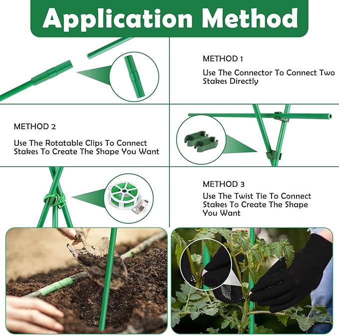 Cludoo 393PCS Garden Stakes Set - Image 7