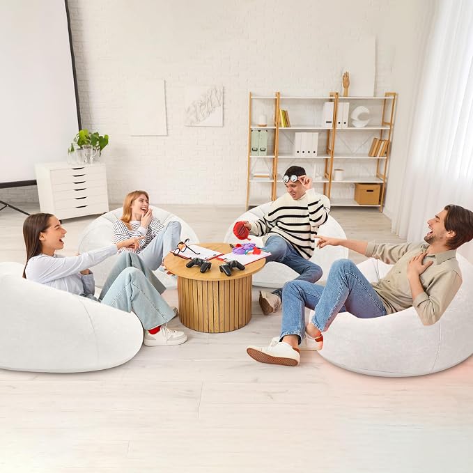 Realspring Inflatable Bean Bag Chairs Outdoor Blow up Camping Chairs Inflatable - Image 2
