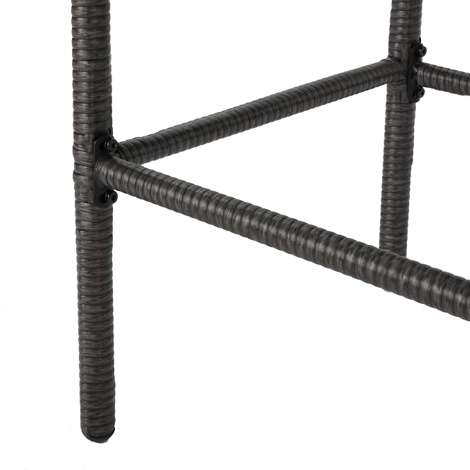 Christopher Knight Home Delfina Outdoor Wicker Barstools, 4-Pcs Set - Image 7