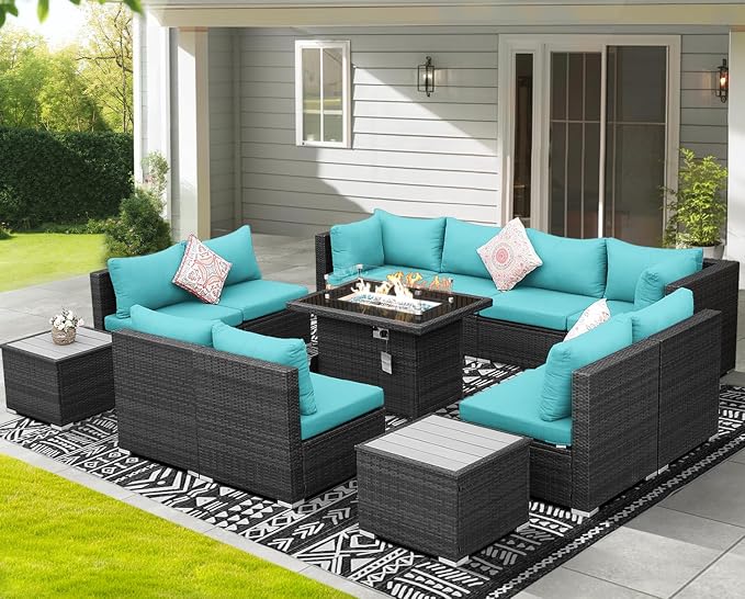 NICESOUL 13 Piece Outdoor Sectional Furniture - Image 3