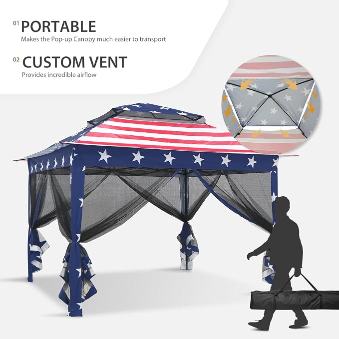 COOS BAY 11x11 Pop Up Gazebo - Image 3