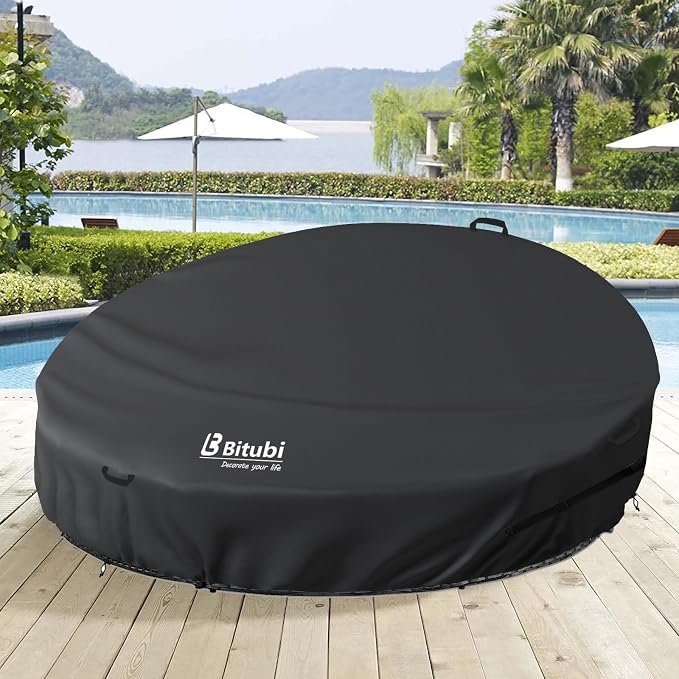 Bitubi 75 Inch Heavy Duty Waterproof Outdoor Daybed Cover - Image 6