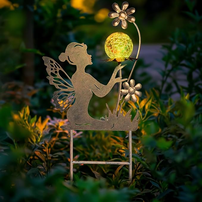 HONGLAND Solar Lights Fairy Garden Decor - Image 5