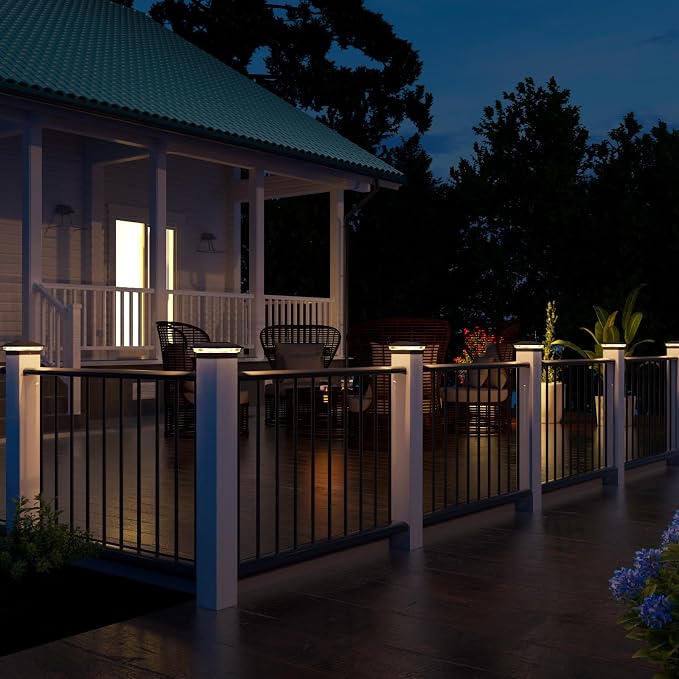 VOLISUN Solar Post Cap Light Outdoor Waterproof 16pack, Solar Fence - Image 6
