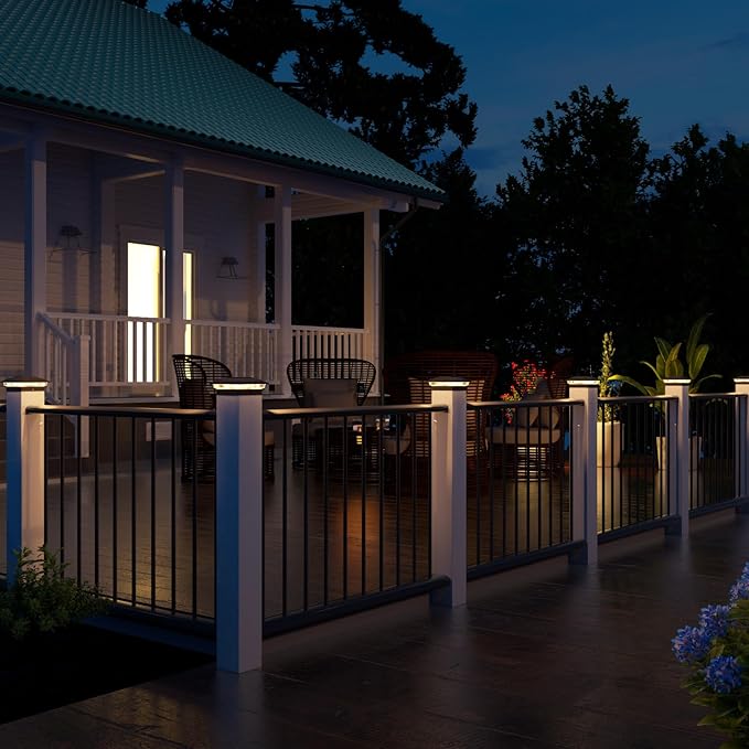 VOLISUN Solar Post Cap Light Outdoor Waterproof 4pack, Solar Fence - Image 7