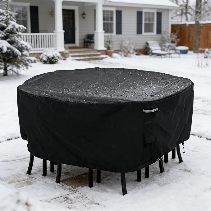 RosieLily Round Patio Furniture Covers Waterproof, Round Covers - Image 5