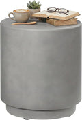 HOMCOM Outdoor Side Table, Round Small End Table by HOMCOM