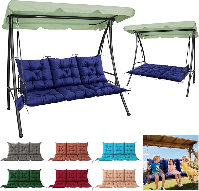 3 Seater Porch Swing Cushion, Thick Cushion by Matalde