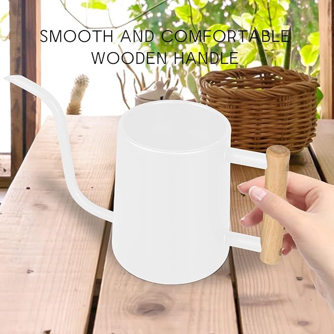 Watering Can Indoor Plants, 35 oz/1000 ml Metal Stainless Steel Watering Can Pot - Image 4