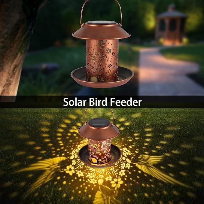 Bird Feeders for Outdoors Hummingbird Solar Lanterns Outdoor Waterproof Garden - Image 2