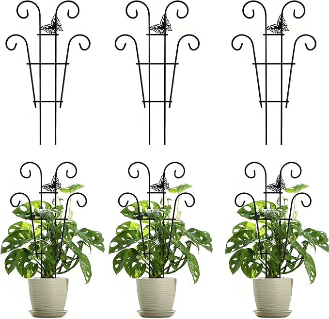 Indoor Plant Trellis for Climbing Plants, Stackable Garden Trellis for Potted by Ailibre