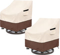 Outdoor Swivel Chair Cover 2 Pack, 100% Waterproof Heavy Duty Patio Chair Covers by LSongSKY