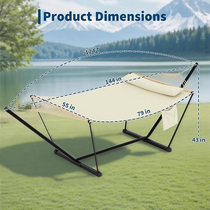 Double Hammock with Stand - Image 4