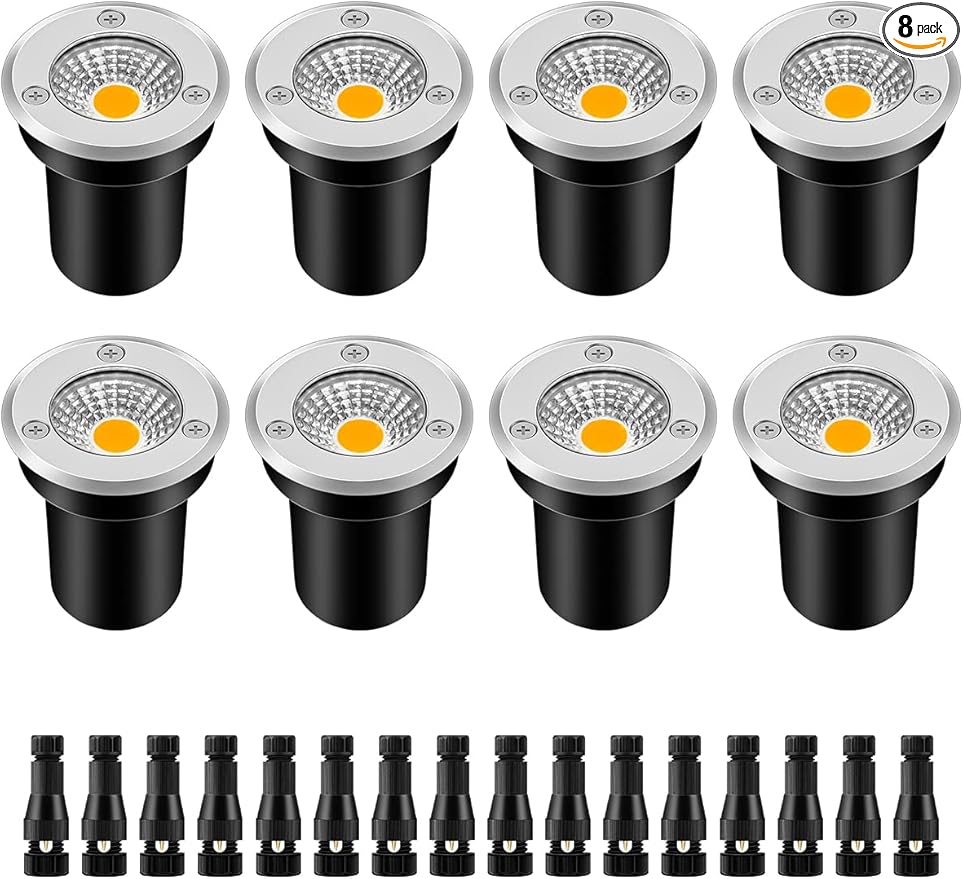 ZUCKEO Low Voltage Landscape Lights LED Well Lights 3W 12V-24V in Ground Light by ZUCKEO