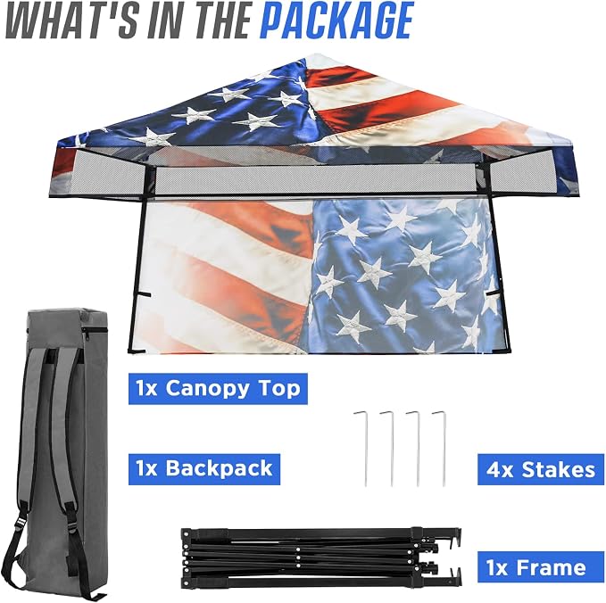 EAGLE PEAK 8x8 Pop Up Canopy Tent - Image 8