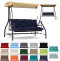 Waterproof Porch Swing Cushion Replacement, Thick 4" 2–3 Seat Outdoor Swing by RUFXIEZW