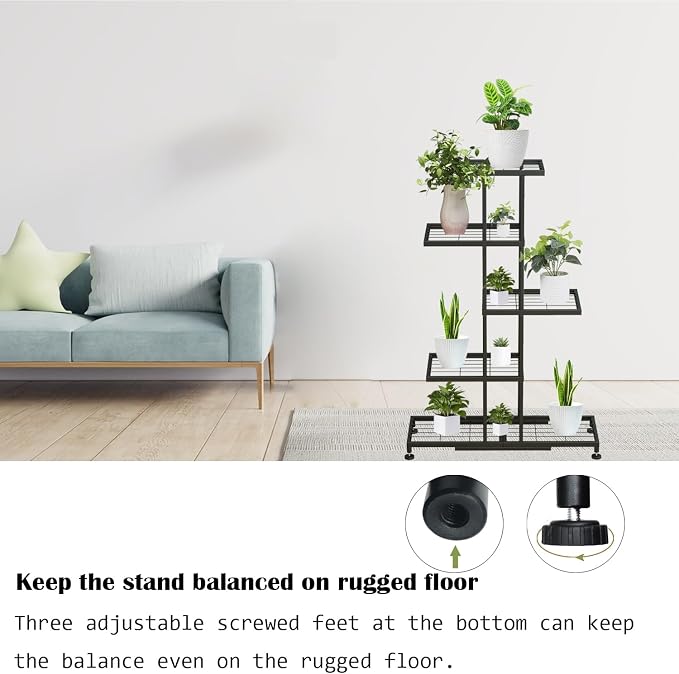 Twhep 5-Tier Iron Plant Stand - Image 3