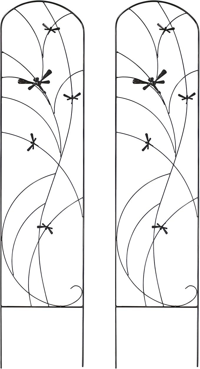 Sunnydaze 56-Inch Dragonfly Delight Outdoor Plant Trellis by SunnydazeDecor
