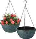 13 inch Hanging Planters for Indoor Plants, 2 Pack Planters for Outdoor Plants by HIGSEEU