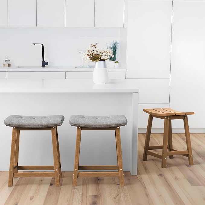 Ciokea 2 Set 24" Outdoor Bar Stools - Image 8