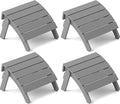 YEFU Adirondack Ottoman Set of 4, Adirondack Foot Rest, Patio Foot Rest by YEFU